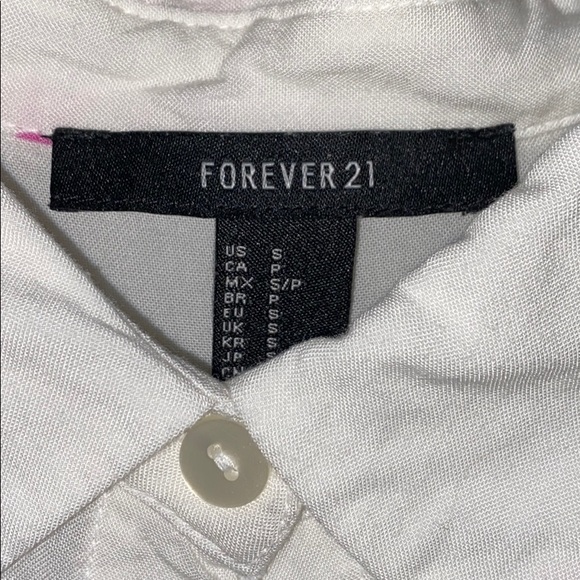 Forever 21 Flamingo Crop - Picture 2 of 3